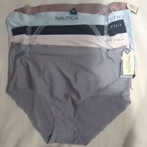 NWT Nautica Women's Seamless Briefs - Multi-Color 5 Pack Sz XL